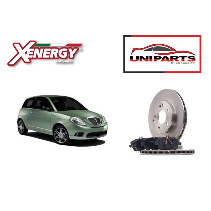 KIT DISCHI E PASTIGLIE PER LANCIA YPSILON 1.2CC BENZINA